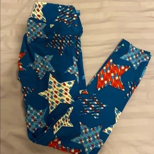 Women’s Lularoe star popsicle leggings